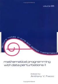 Buy Mathematical Programming with Data Perturbations II, Second Edition (English, Fiacco) — BookShops.in