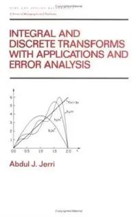 Buy Integral and Discrete Transforms with Applications and Error Analysis (English, Abdul Jerri) — BookShops.in