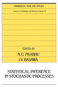 Buy Statistical Inference in Stochastic Processes (English, N. U. Prabhu) — BookShops.in