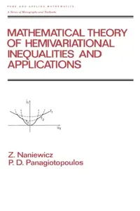 Buy Mathematical Theory of Hemivariational Inequalities and Applications (English, Zdzistaw Naniewicz | P. D. Panagiotopoulos) — BookShops.in