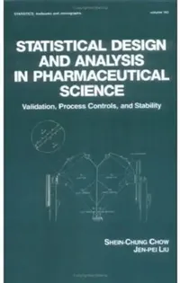 Buy Statistical Design and Analysis in Pharmaceutical Science (English, Shein-Chung Chow) — BookShops.in