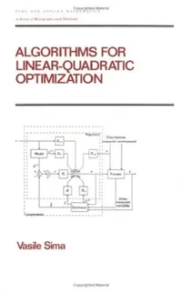 Buy Algorithms for Linear-Quadratic Optimization by Vasile Sima | Chapman and Hall/CRC | English Paperback | 1st Edition 1996 — BookShops.in