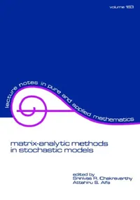 Buy Matrix-Analytic Methods in Stochastic Models (English, S. Chakravarthy | Attahiru S. Alfa) — BookShops.in
