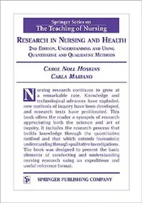 Buy Research in Nursing and Health (English, Carol Noll Hoskins | Carla Edd Mariano) — BookShops.in