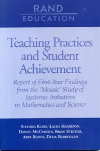 Buy Teaching Practices and Student Achievement (English, Stephen Klein | Laura Hamilton | Daniel McCaffrey) — BookShops.in