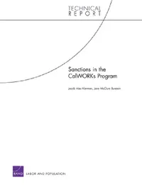 Buy Sanctions in the CalWORKs Program (English, Jacob Alex Klerman | Jane McClure Burstain) — BookShops.in