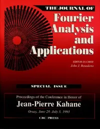 Buy Journal of Fourier Analysis and Applications Special Issue (English, John J. Benedetto) — BookShops.in