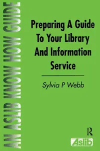 Buy Preparing a Guide to your Library and Information Service | by Sylvia P. Webb | Routledge | by Sylvia P. Webb | Routledge | by Sylvia P. Webb | Routledge | by Sylvia P. Webb | Routledge | by Sylvia P. Webb | Routledge | by Sylvia P. Webb | Routledge — BookShops.in