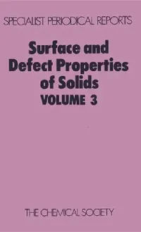 Buy Surface and Defect Properties of Solids (English, M. W. Roberts | John M. Thomas) — BookShops.in