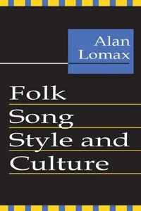 Buy Folk Song Style and Culture (English, Alan Lomax) — BookShops.in