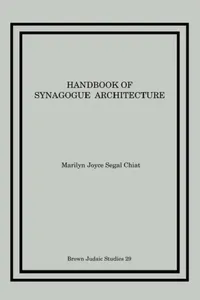 Buy Handbook of Synagogue Architecture (English, Marilyn Joyce Segal Chiat) — BookShops.in