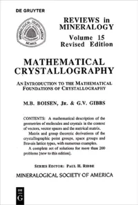 Buy Mathematical Crystallography (English, Monte B. Boisen | Gerald V. Gibbs) — BookShops.in