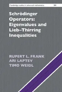 Buy Schrödinger Operators (English, Rupert L. Frank | Ari Laptev | Timo Weidl) — BookShops.in