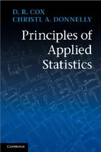 Buy Principles of Applied Statistics (English, D. R. Cox | Christl A. Donnelly) — BookShops.in