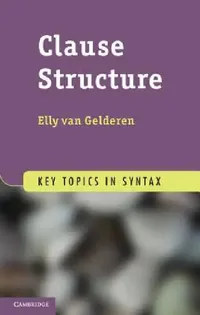 Buy Clause Structure (English, Elly Van Gelderen) — BookShops.in