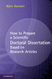 Buy How to Prepare a Scientific Doctoral Dissertation Based on Research Articles (English, Björn Gustavii) — BookShops.in