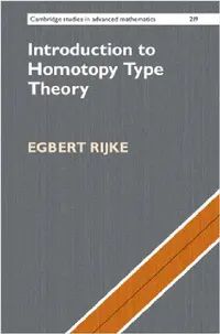 Buy Introduction to Homotopy Type Theory (English, Egbert Rijke) — BookShops.in
