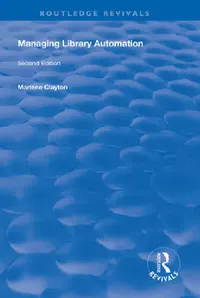 Buy Managing Library Automation (English, Marlene Clayton) — BookShops.in