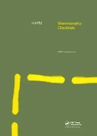 Buy Hapm Workmanship Checklists (English, Construction Audit Ltd) — BookShops.in