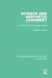 Buy Science and Aesthetic Judgement (English, Sholom J. Kahn) — BookShops.in