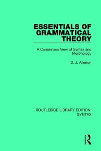 Buy Essentials of Grammatical Theory (English, D. J. Allerton) — BookShops.in