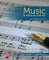 Buy Music in Theory and Practice Volume 1 (English, Bruce Benward | Marilyn Saker) — BookShops.in