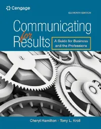 Buy Communicating for Results (English, Cheryl Hamilton) — BookShops.in