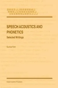 Buy Speech Acoustics and Phonetics (English, Gunnar Fant) — BookShops.in