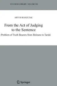 Buy From the Act of Judging to the Sentence (English, Artur Rojszczak | Jan Wolenski) — BookShops.in