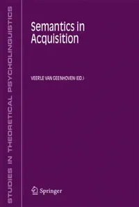 Buy Semantics in Acquisition (English, Veerle Van Geenhoven) — BookShops.in