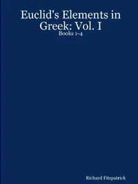 Buy Euclid's Elements in Greek (English, Richard Fitzpatrick) — BookShops.in