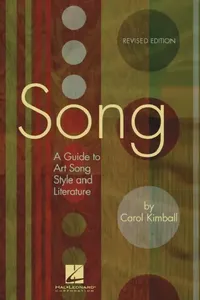 Buy Song: A Guide to Art Song Style and Literature (English, Carol Kimball) — BookShops.in