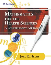 Buy Mathematics for Health Sciences (English, Joel Helms) — BookShops.in