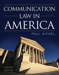 Buy Communication Law in America (English, Paul Siegel) — BookShops.in
