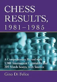 Buy Chess Results, 1981-1985 (English, Gino Di Felice) — BookShops.in