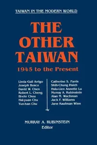 Buy The Other Taiwan, 1945-92 (English, Murray a. Rubinstein) — BookShops.in