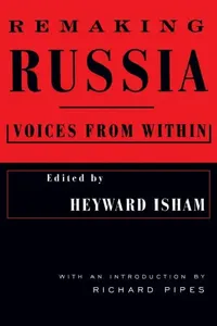 Buy Remaking Russia (English, Heyward Isham | Richard Pipes) — BookShops.in