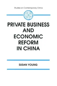 Buy Private Business and Economic Reform in China (English, Susan Young) — BookShops.in