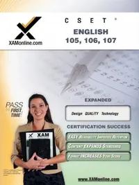 Buy Cset English 105, 106, 107 Teacher Certification Test Prep Study Guide (English, Sharon A. Wynne) — BookShops.in