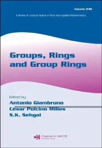 Buy Groups, Rings and Group Rings (English, Antonio Giambruno | Cesar Polcino Milies | Sudarshan K. Sehgal) — BookShops.in