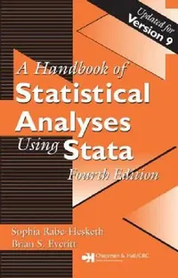 Buy Handbook of Statistical Analyses Using Stata (English, Brian S. Everitt | Sophia Rabe-Hesketh) — BookShops.in