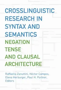 Buy Crosslinguistic Research in Syntax and Semantics (English, Raffaella Zanuttini | Héctor Campos | Elena Herburger) — BookShops.in