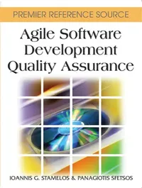 Buy Agile Software Development Quality Assurance (English, Ioannis G. Stamelos | Panagiotis Sfetsos) — BookShops.in