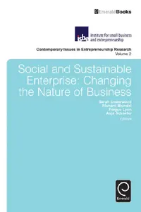 Buy Social and Sustainable Enterprise (English, Sarah Underwood | Richard Blundel | Fergus Lyon) — BookShops.in
