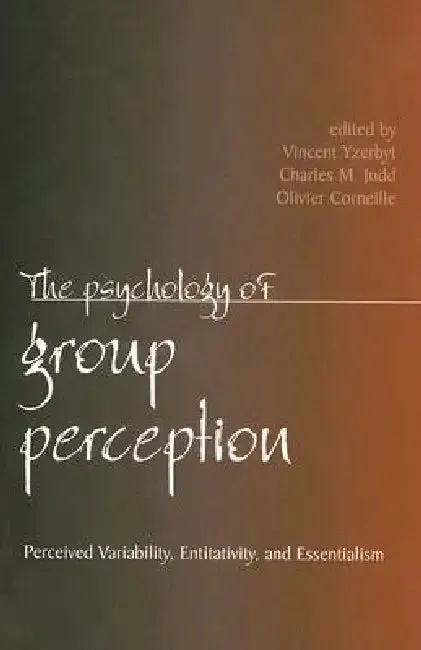 The Psychology of Group Perception (English, Vincent Yzerbyt | Charles M. Judd | Olivier Corneille)