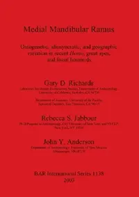 Buy Medial Mandibular Ramus (English, Gary D. Richards | Rebecca S. Jabbour | John Y. Anderson) — BookShops.in