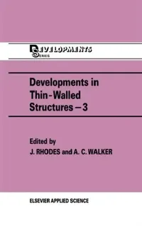 Buy Developments in Thin-Walled Structures - 3 (English, J. Rhodes) — BookShops.in