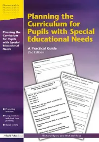 Buy Planning the Curriculum for Pupils with Special Educational Needs (English, Richard Byers | Richard Rose) — BookShops.in