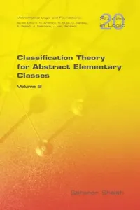 Buy Classification Theory for Abstract Elementary Classes (English, Saharon Shelah) — BookShops.in
