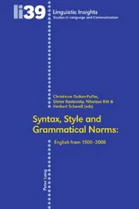 Buy Syntax, Style and Grammatical Norms (English, Maurizio Gotti | Christiane Dalton-Puffer | Dieter Kastovsky) — BookShops.in